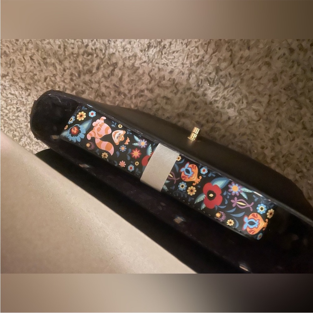 Loungefly Black Crossbody Bag with Floral Design - Picture 3 of 3